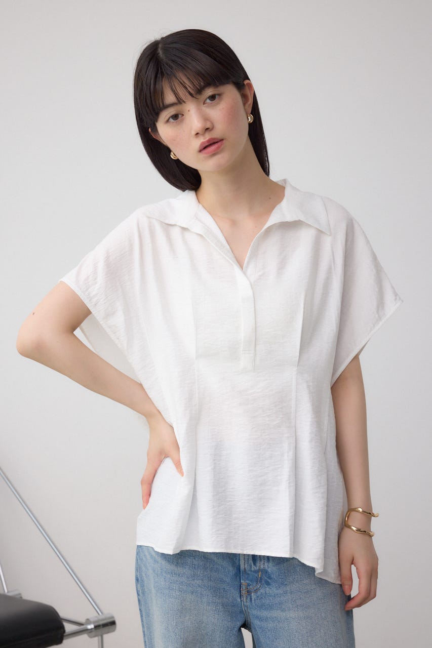 ブラウス シャツ tuck volume skipper blouse(タックボリュームスキッパーブラウス) レディース DRESSLAVE ブラウス シャツ tuck volume skipper blouse(タック