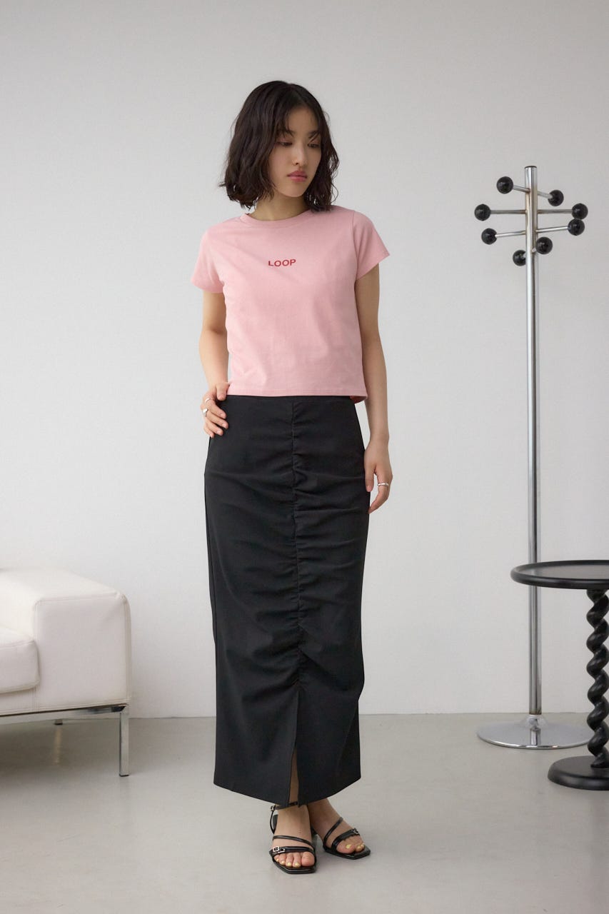 AZUL BY MOUSSY | ギャザーナロースカート (スカート(ロング