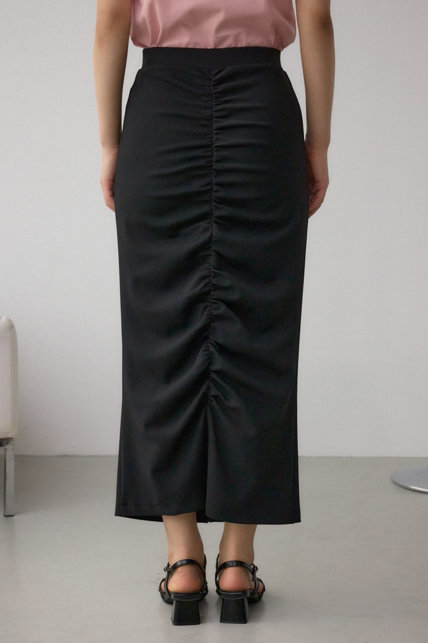 ギャザーナロースカート BLK M