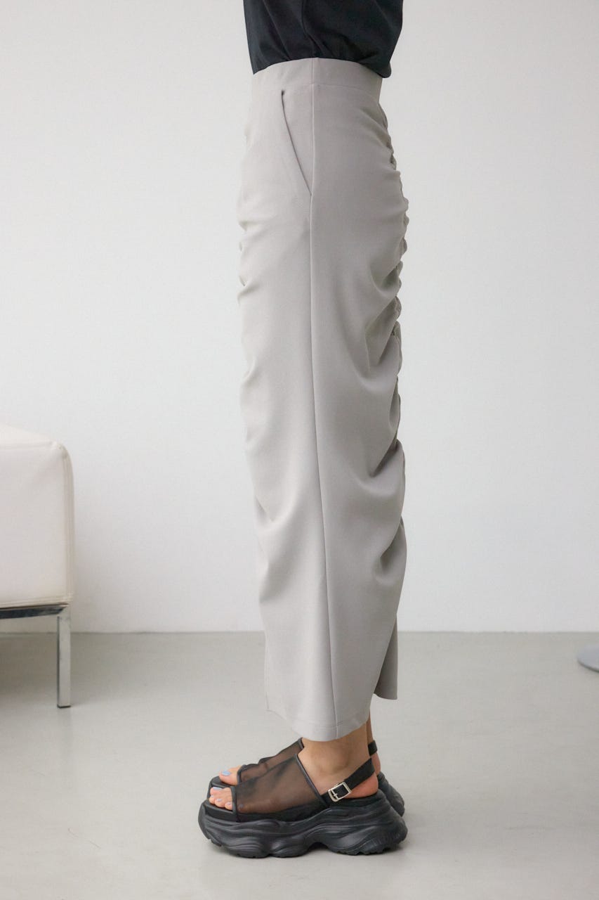 ギャザーナロースカート GRY M