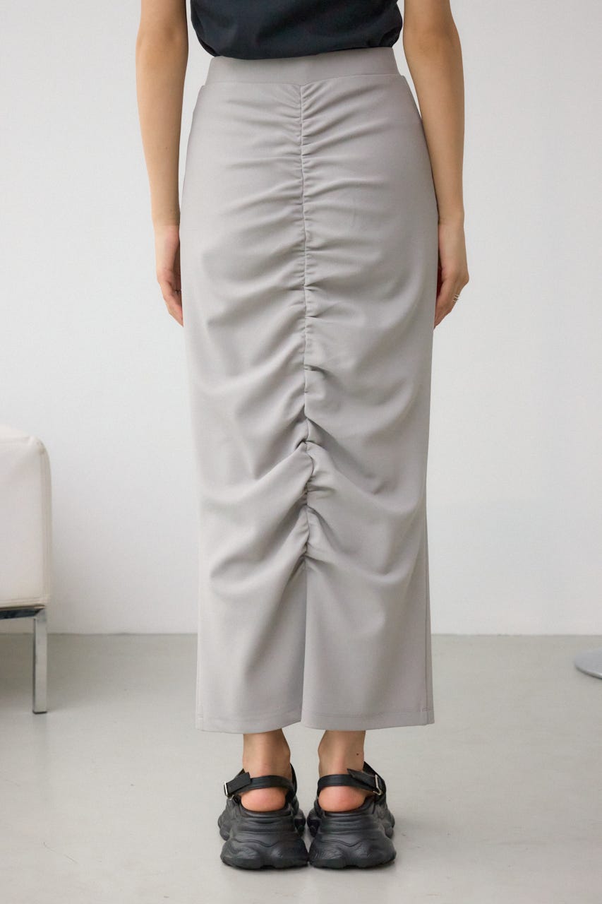 ギャザーナロースカート GRY M
