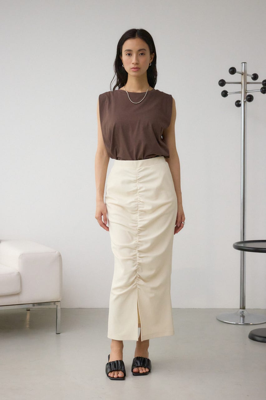 ギャザーナロースカート IVOY M