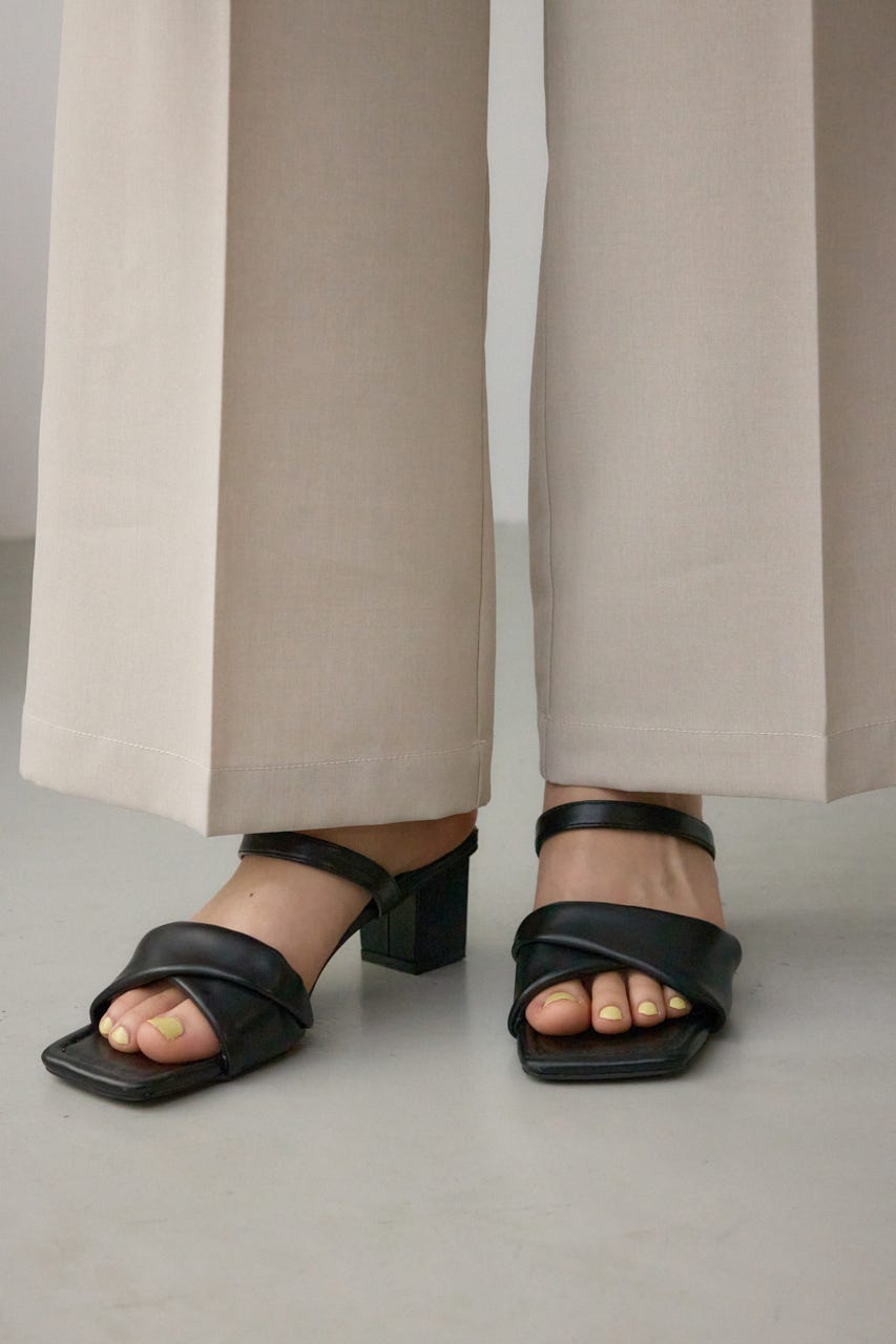 イージーケアリネンライクベルトワイドパンツ L/BEG M