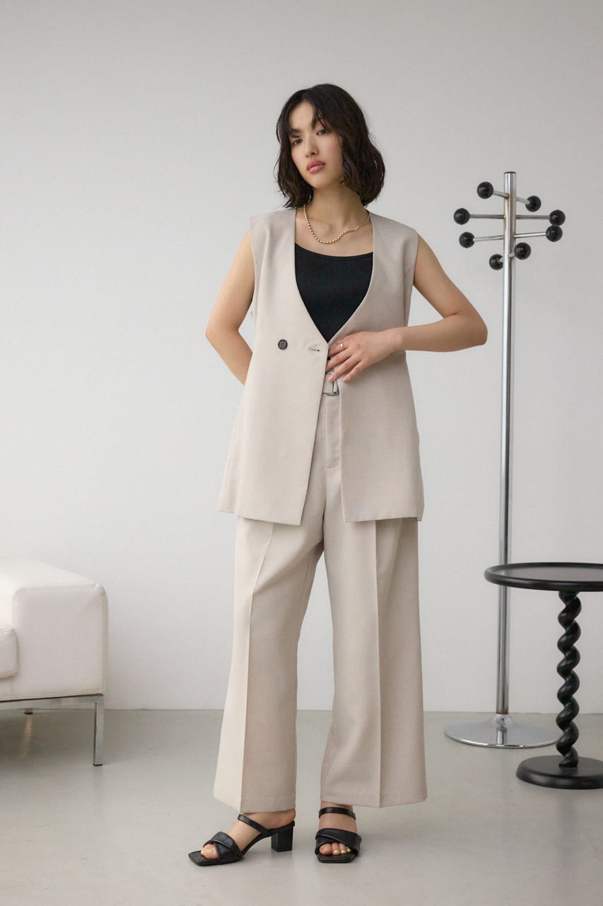 LINEN LIKE WIDE PANTS/リネンライクワイドパンツ｜WOMEN
