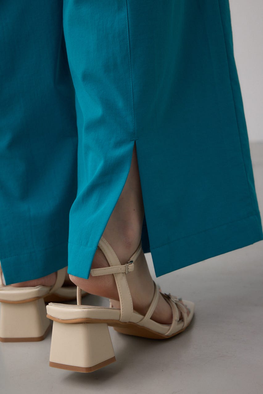 turquoise blue S size 新品未使用品‼️ワイドパンツ AZUL BY MOUSSY | C/T撥水タックワイドパンツ (パンツ ) |SHEL