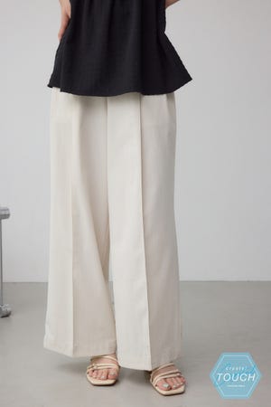 C/T撥水タックワイドパンツ