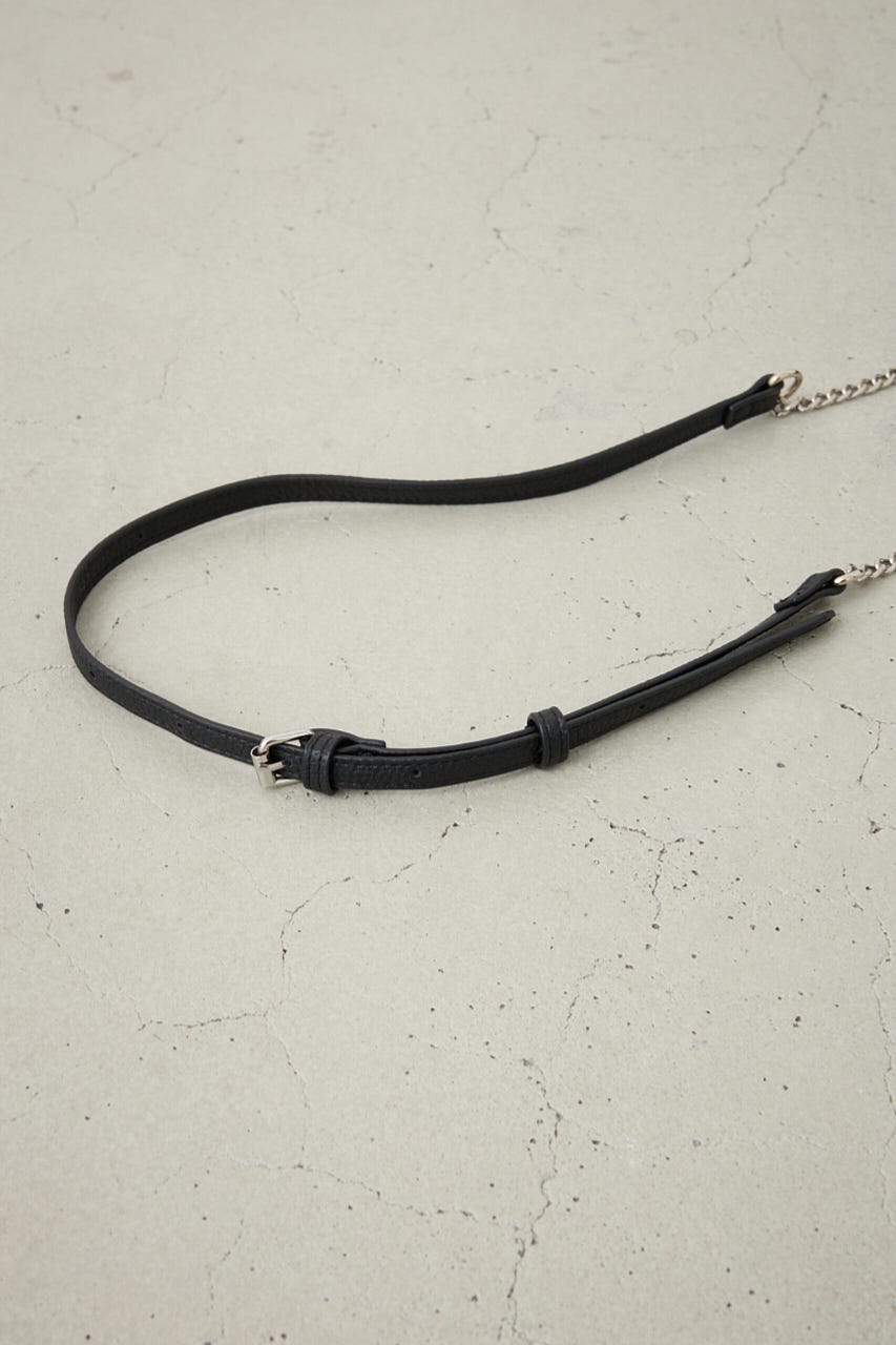 ダブルジッパーミニバッグ BLK FREE