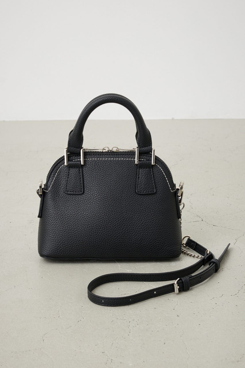 ダブルジッパーミニバッグ BLK FREE