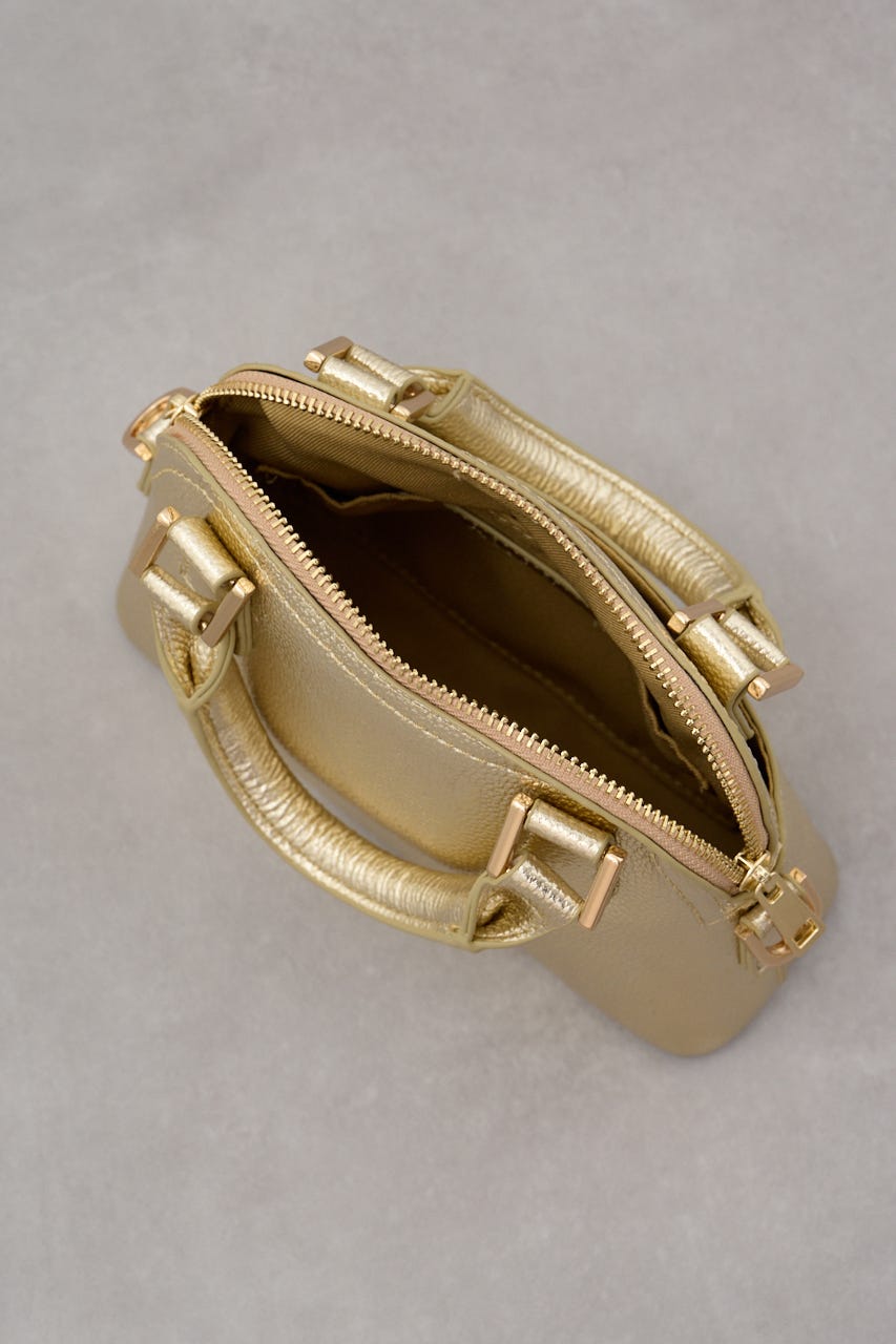 ダブルジッパーミニバッグ GLD FREE