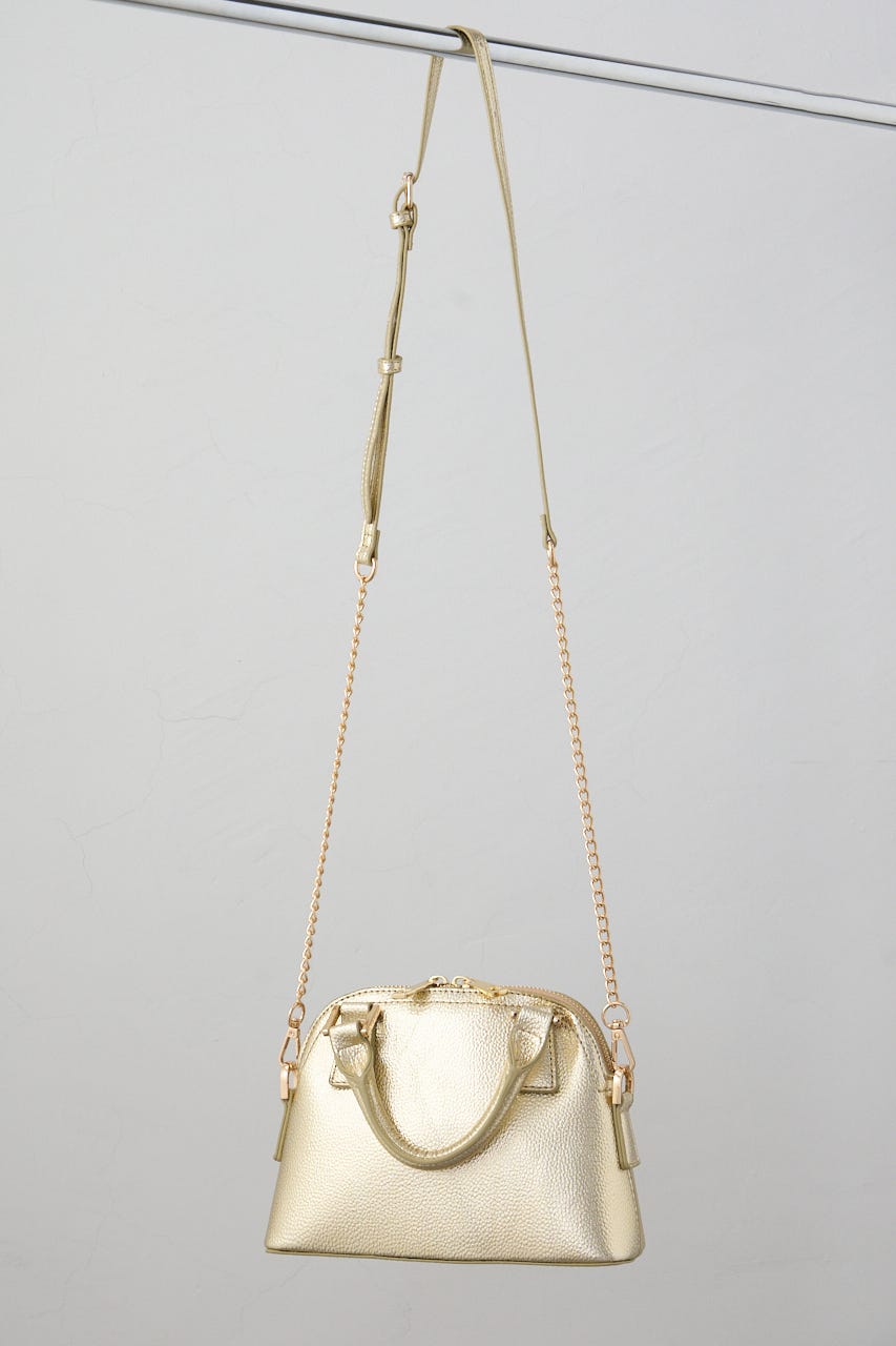 ダブルジッパーミニバッグ GLD FREE