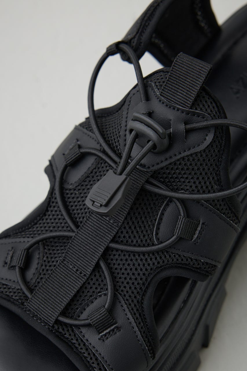 スポーティーサンダル BLK S