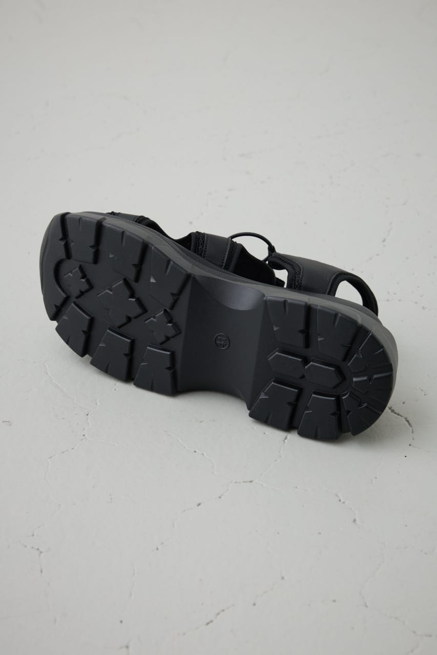 スポーティーサンダル BLK S