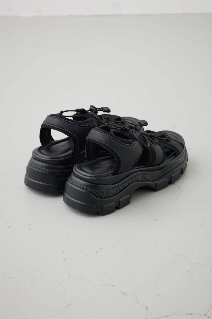 スポーティーサンダル BLK S