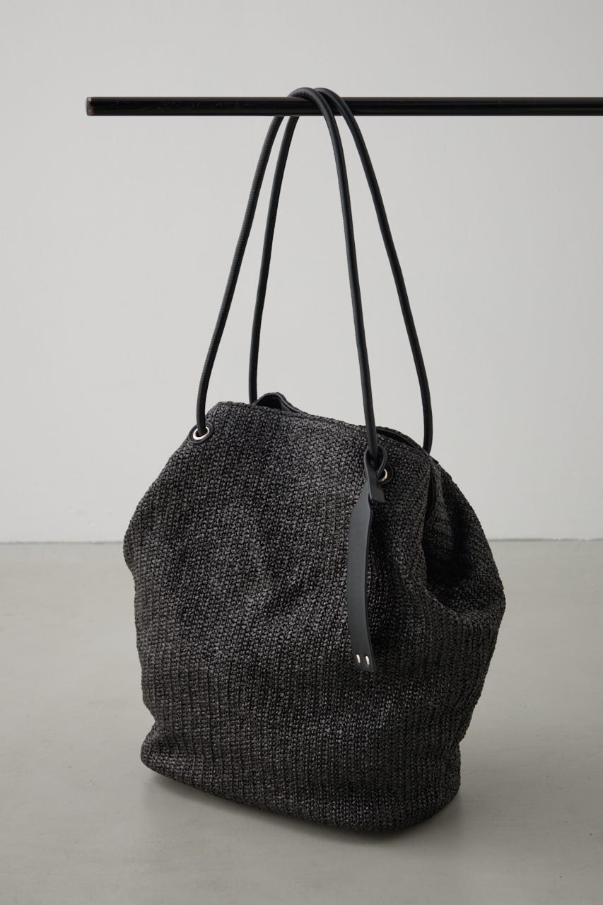 チャームセットメッシュトートバッグ BLK FREE