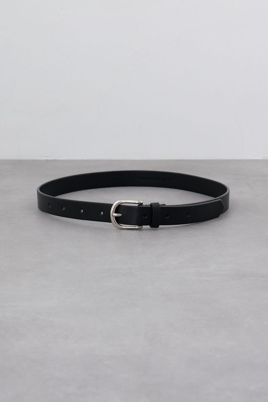フェイクレザープレーンベルト BLK FREE