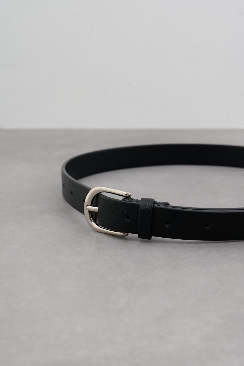 フェイクレザープレーンベルト BLK FREE