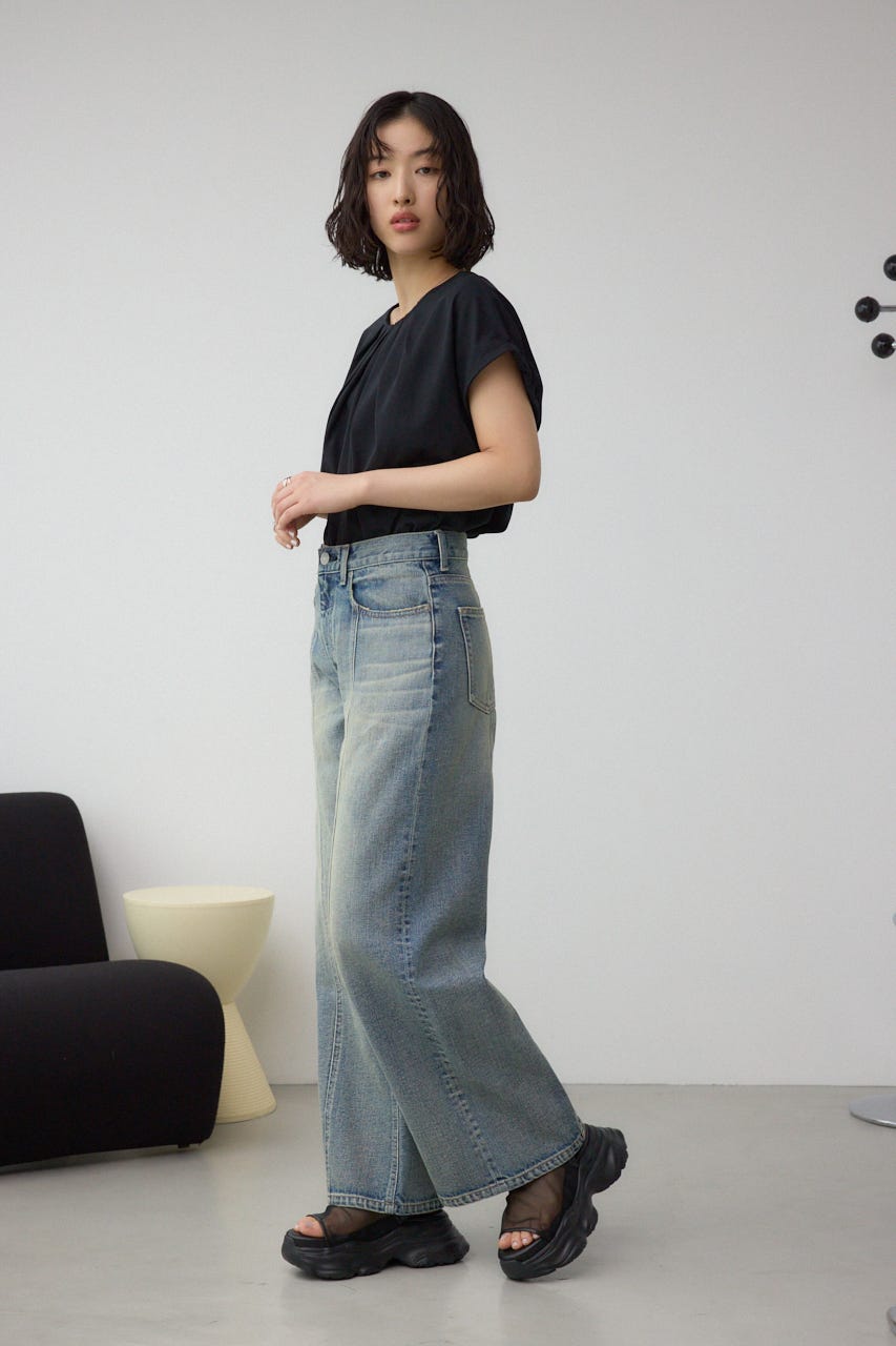 スニーカーソールシアーサンダル BLK L