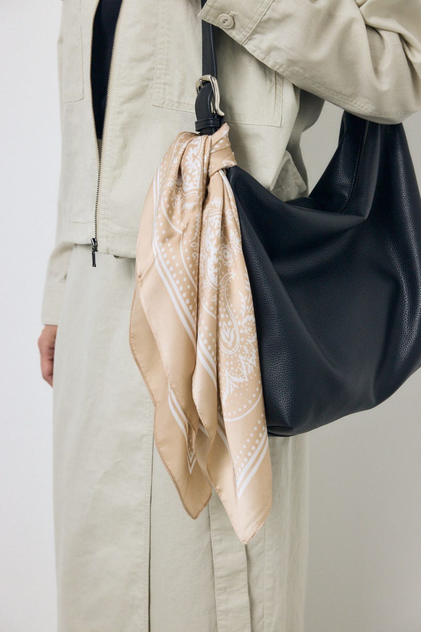 ペイズリー柄スカーフ L/BEG FREE