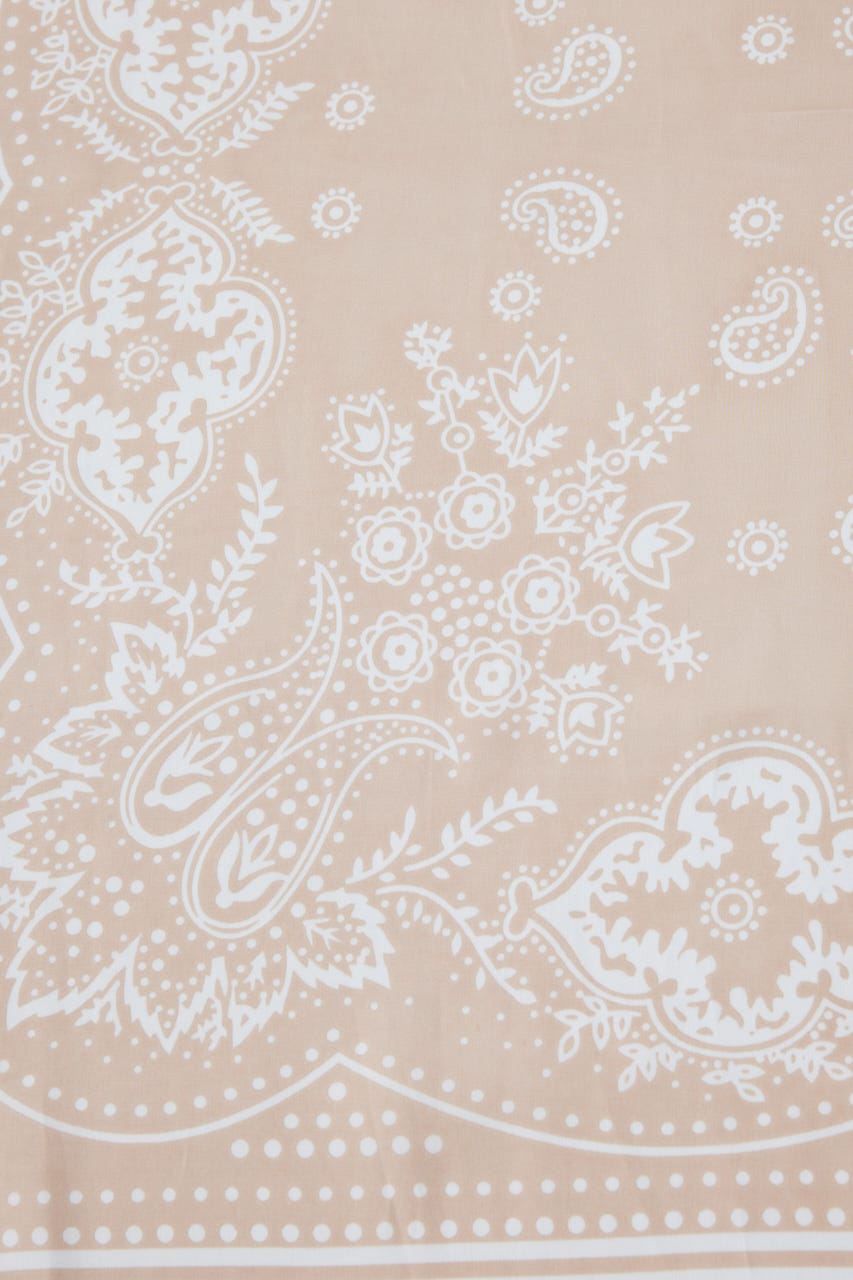 ペイズリー柄スカーフ L/BEG FREE