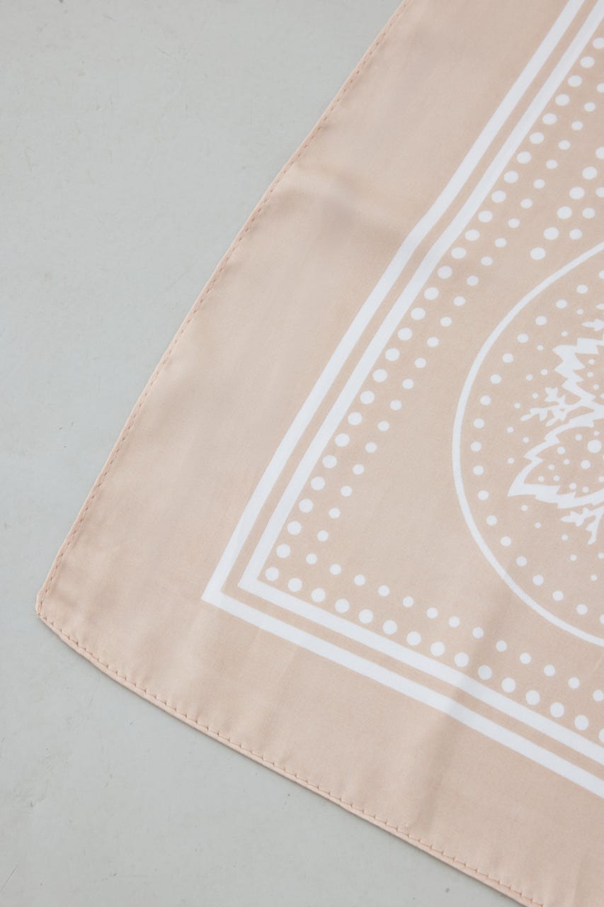 ペイズリー柄スカーフ L/BEG FREE