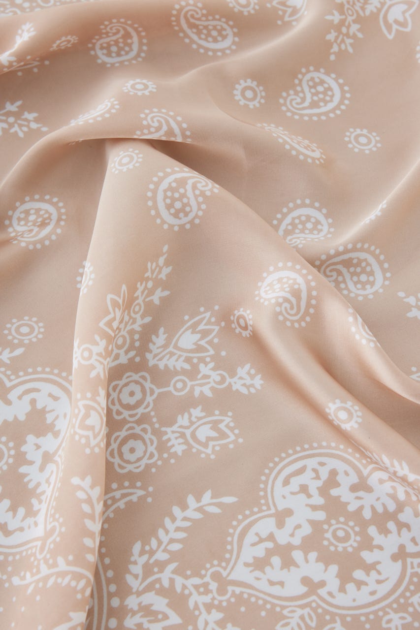 ペイズリー柄スカーフ L/BEG FREE