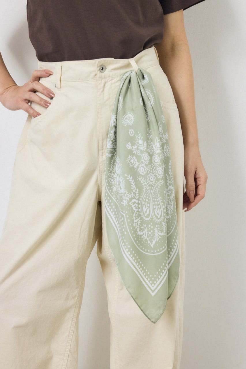 ペイズリー柄スカーフ MINT FREE