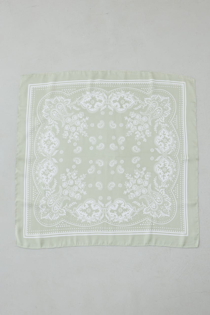 ペイズリー柄スカーフ MINT FREE