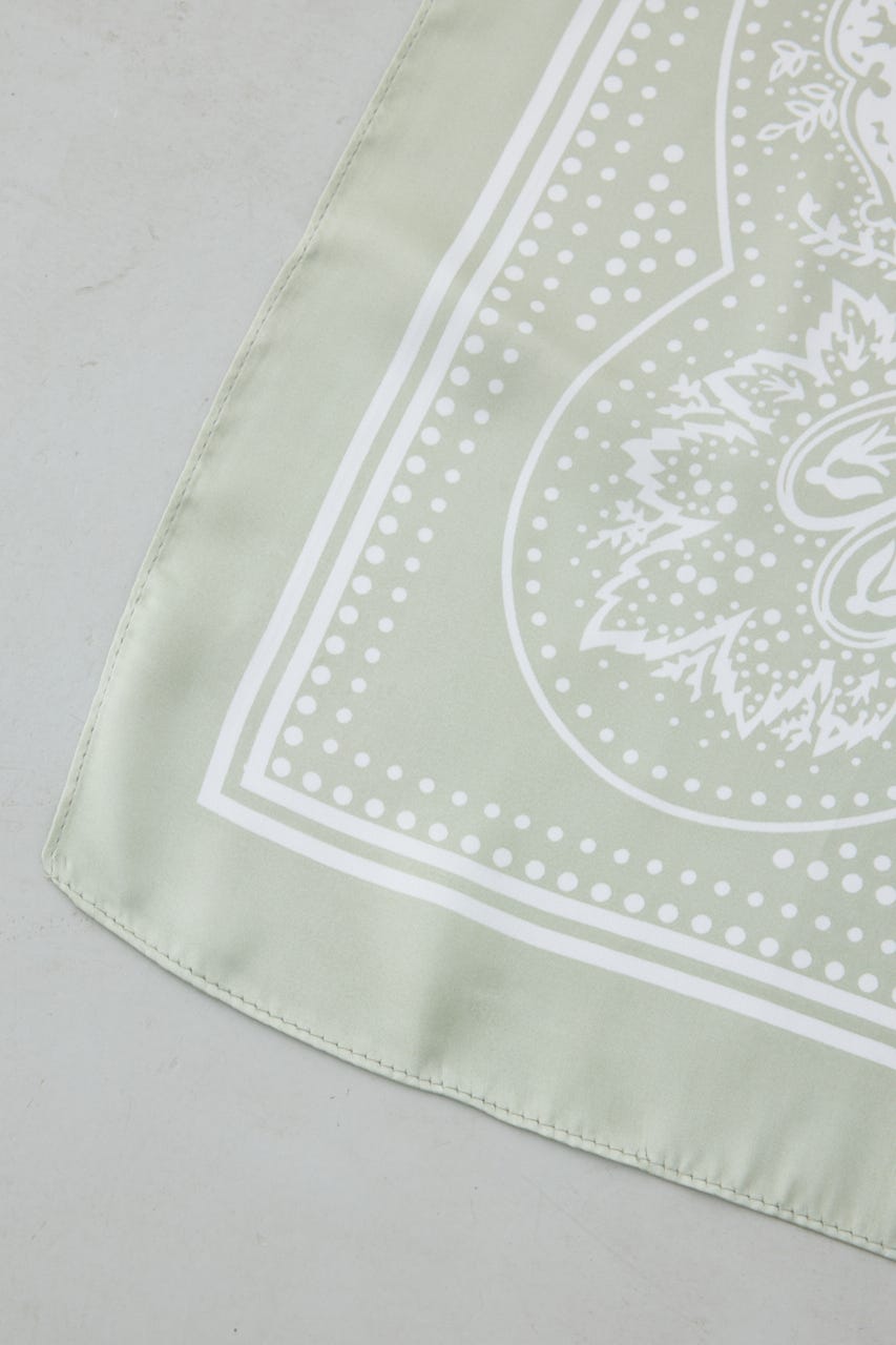 ペイズリー柄スカーフ MINT FREE