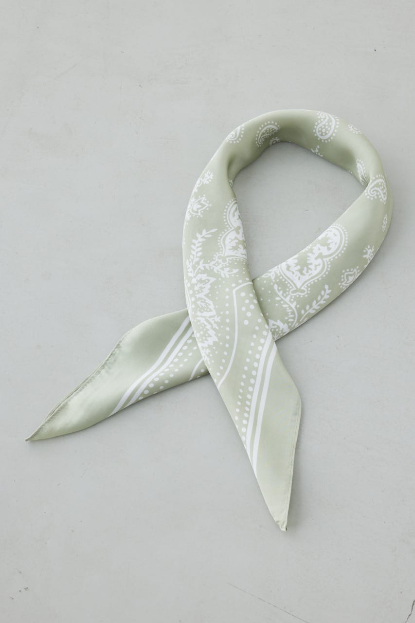 ペイズリー柄スカーフ MINT FREE