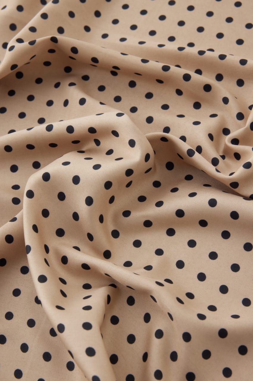 ドット柄スカーフ BEG FREE