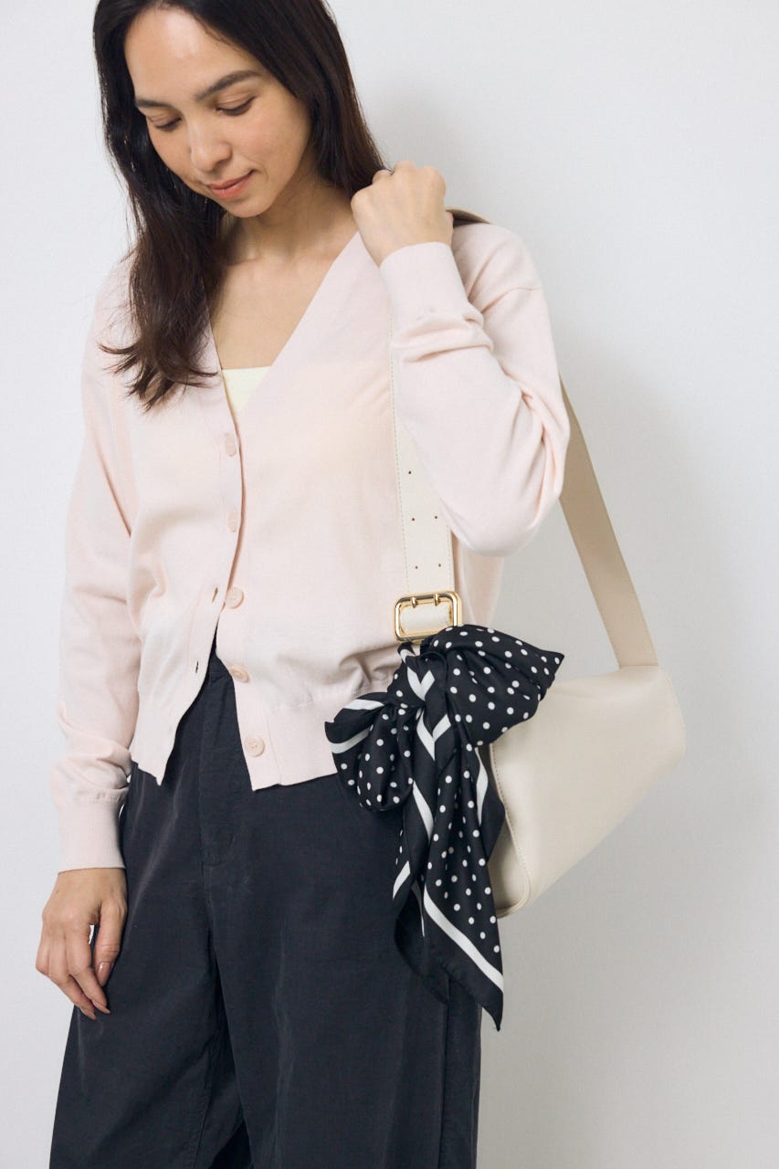 ドット柄スカーフ BLK FREE