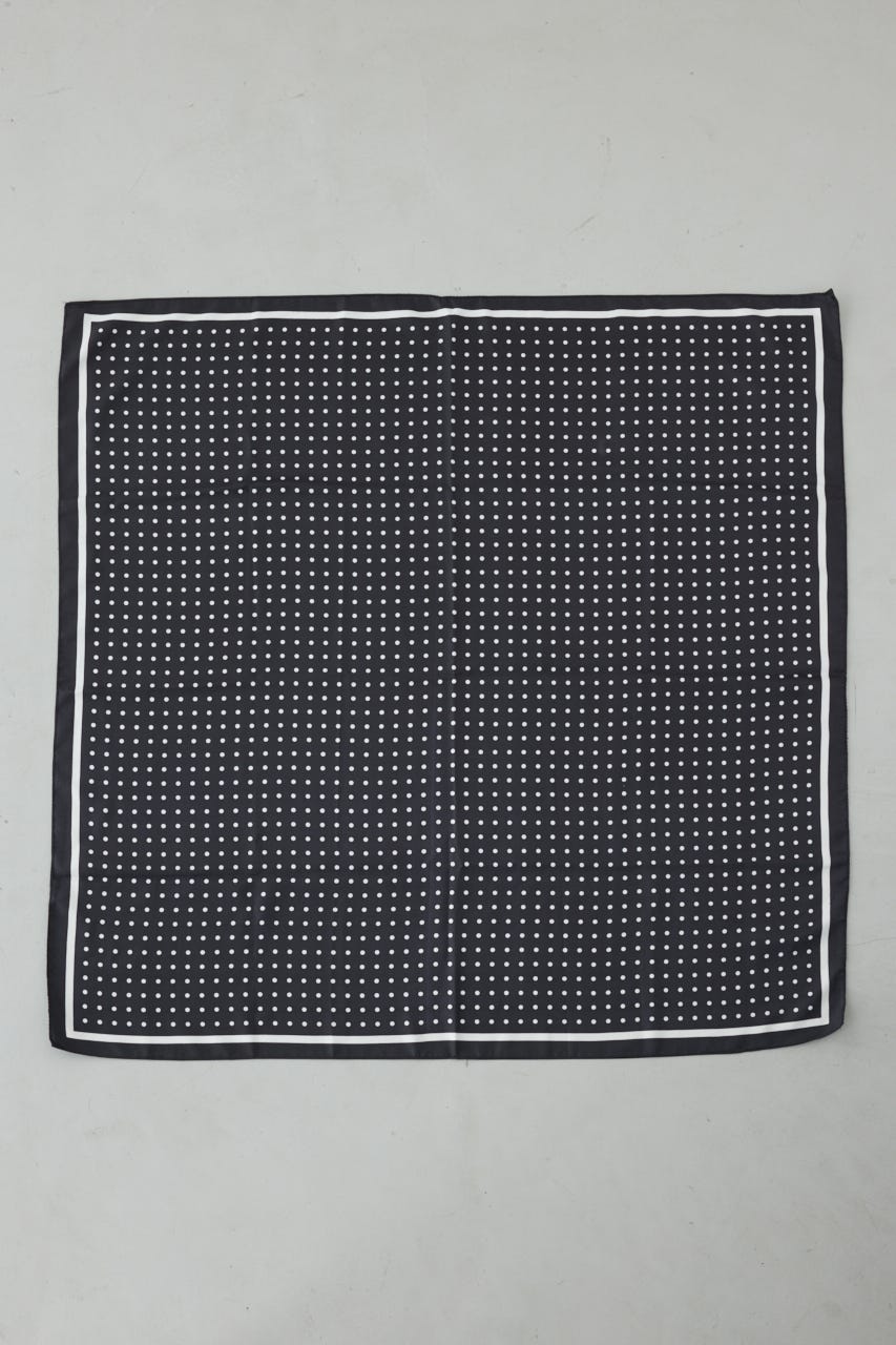 ドット柄スカーフ BLK FREE
