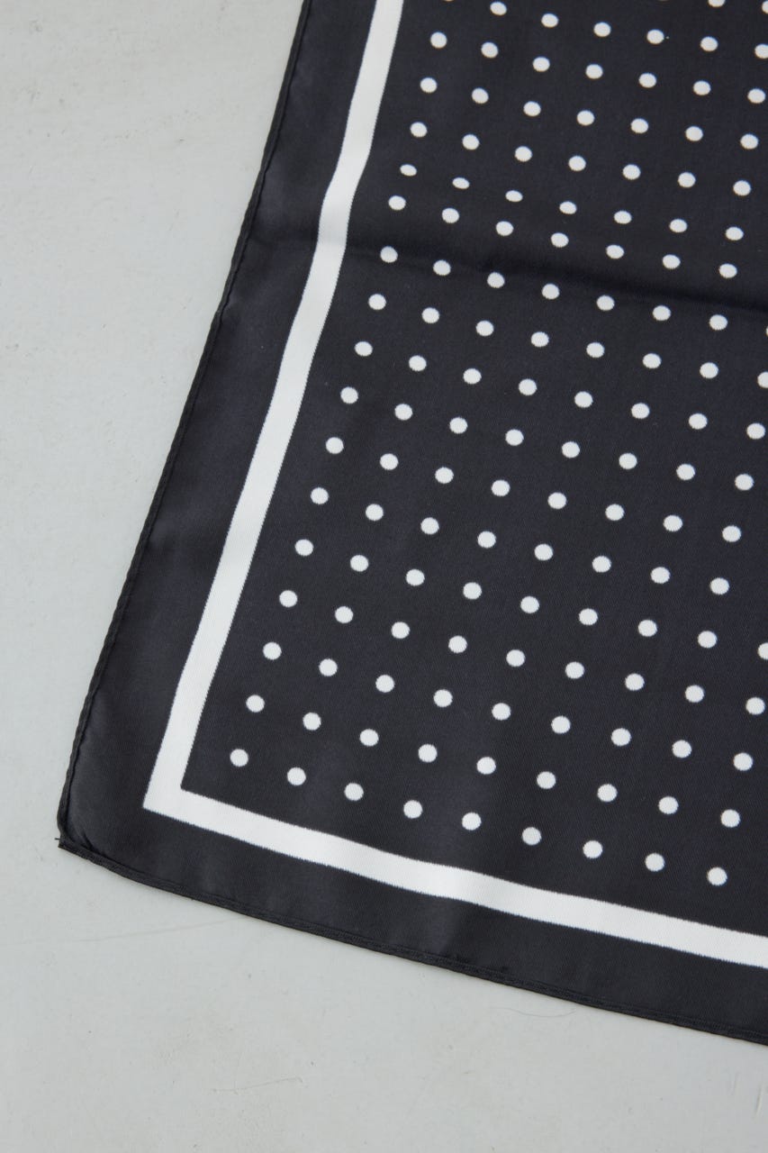 ドット柄スカーフ BLK FREE