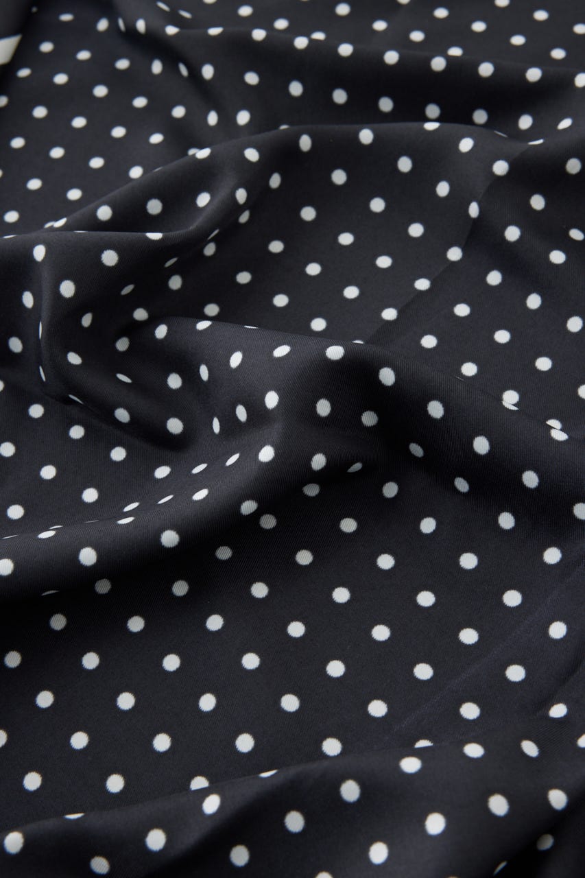 ドット柄スカーフ BLK FREE