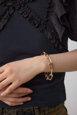 ボリュームチェーンブレスレット