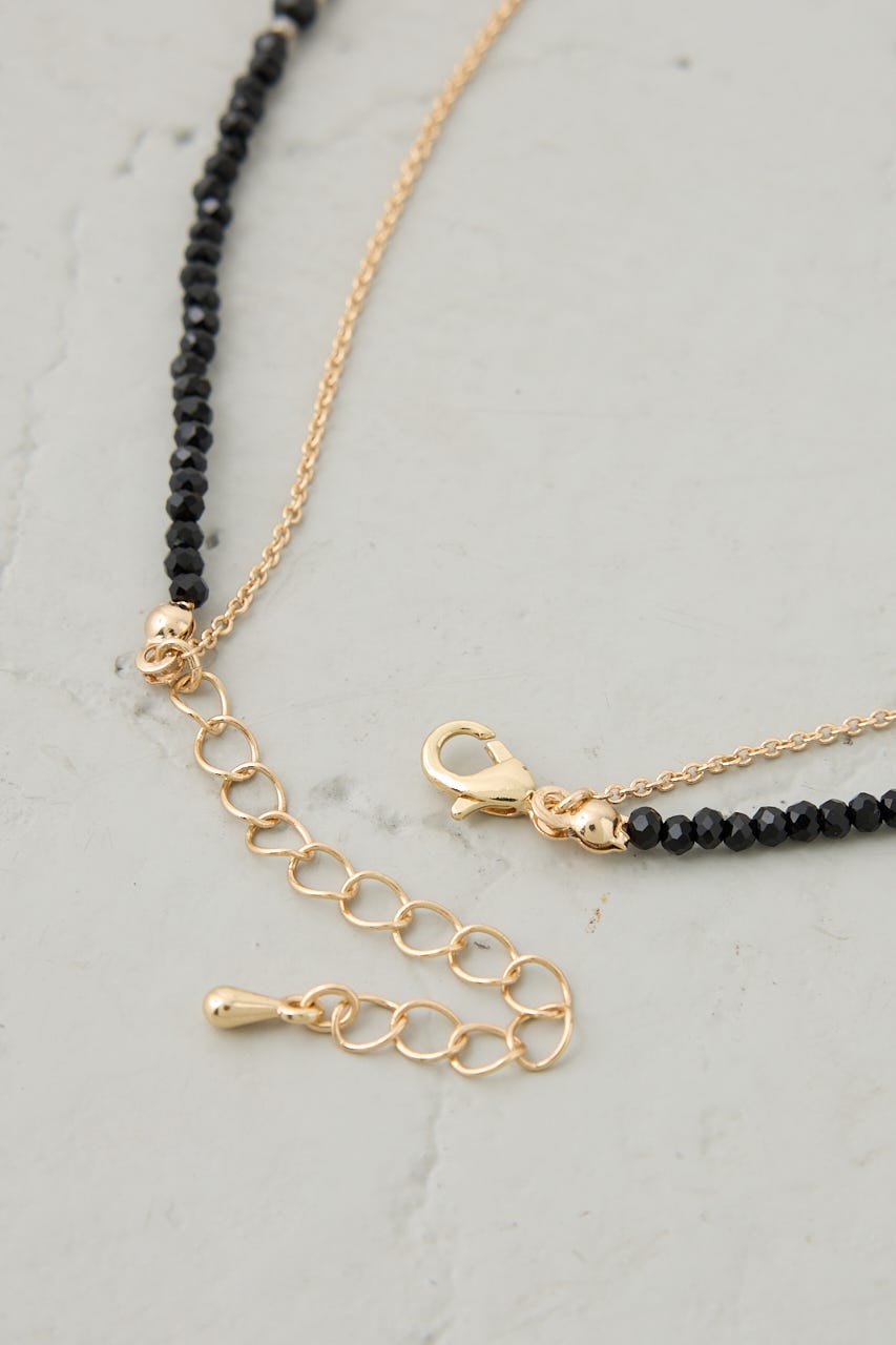 Florian クリスタルビーズ 2連ネックレス AZUL BY MOUSSY | ビーズ2連ネックレス (ネックレス ) |SHEL'TTER WEBSTORE