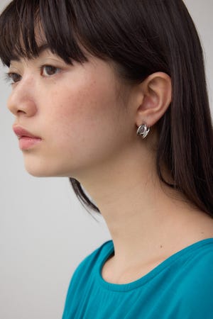 クリアメタルプチフープピアス