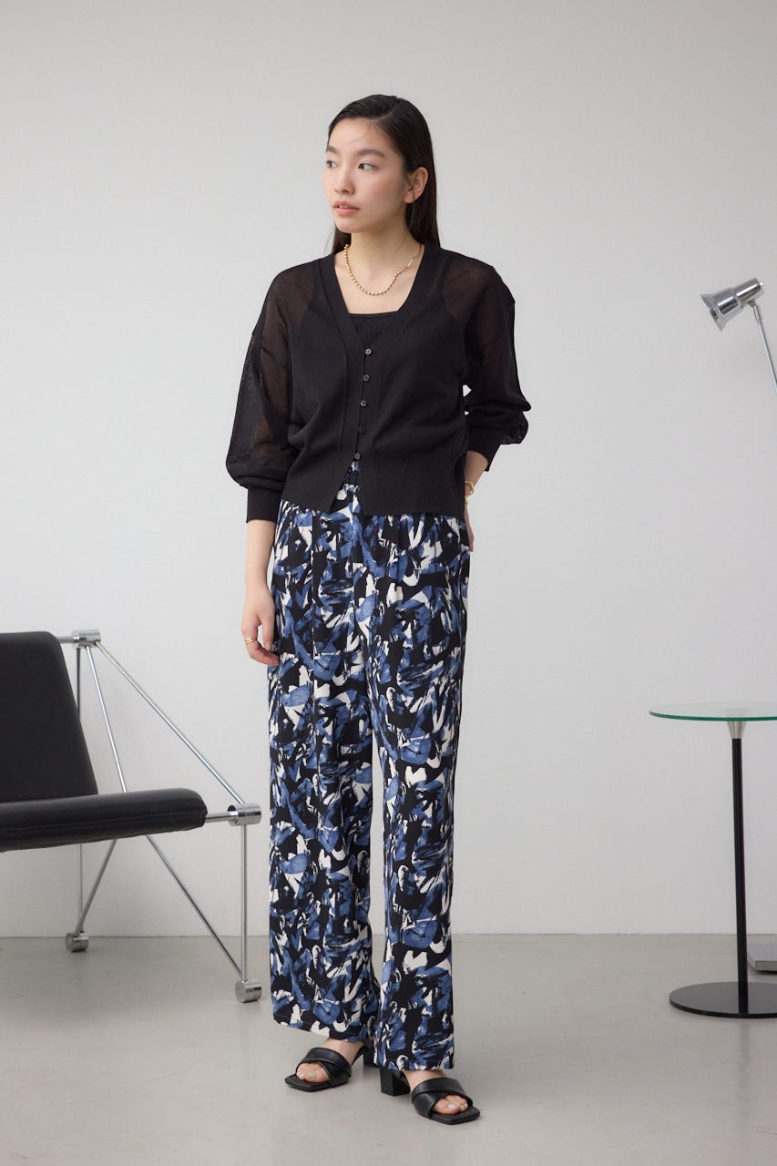 シアードルマンニットカーディガン BLK FREE