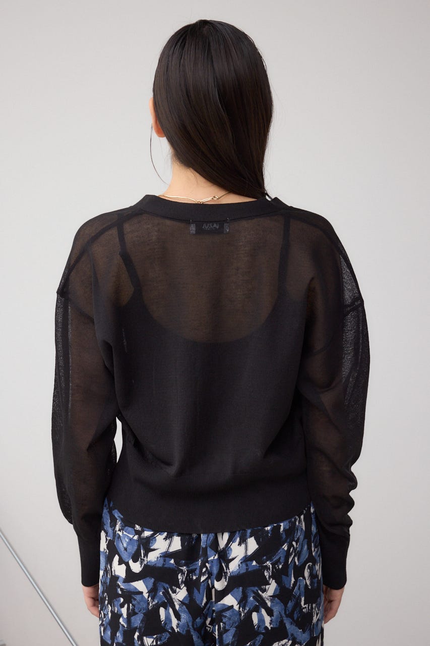 Ososi Aktar カーディガン AZUL BY MOUSSY | シアードルマンニットカーディガン