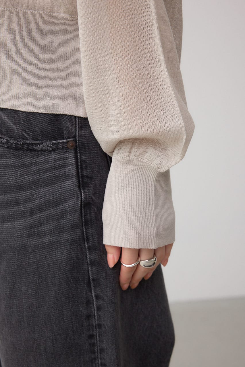 シアードルマンニットカーディガン L/GRY FREE