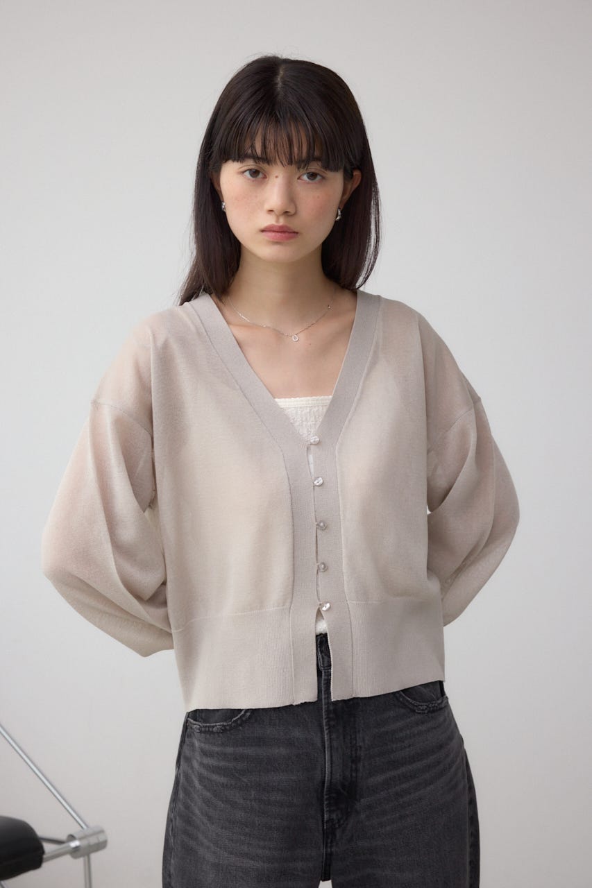 AZUL BY MOUSSY | シアードルマンニットカーディガン