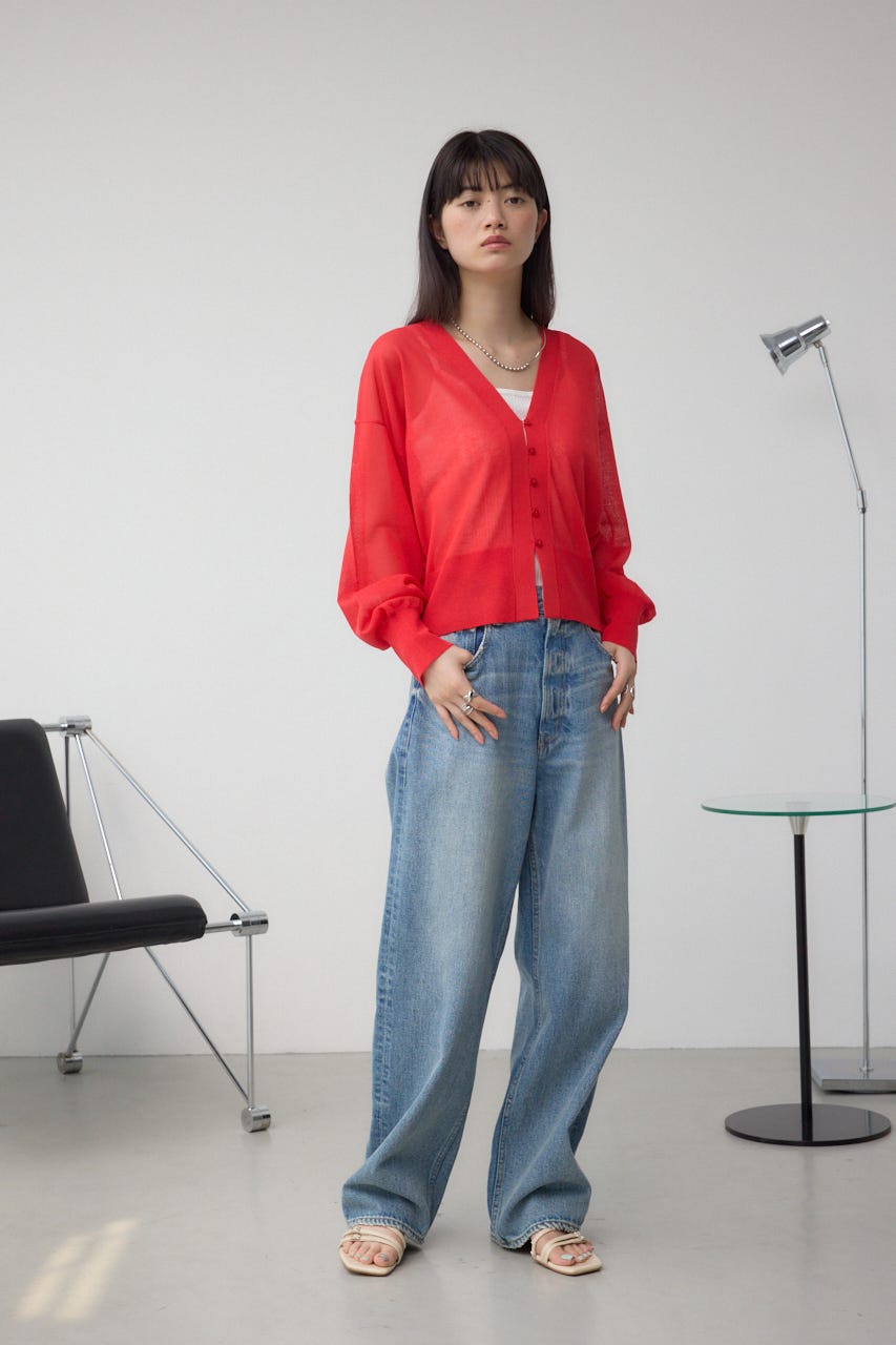 AZUL BY MOUSSY | シアードルマンニットカーディガン