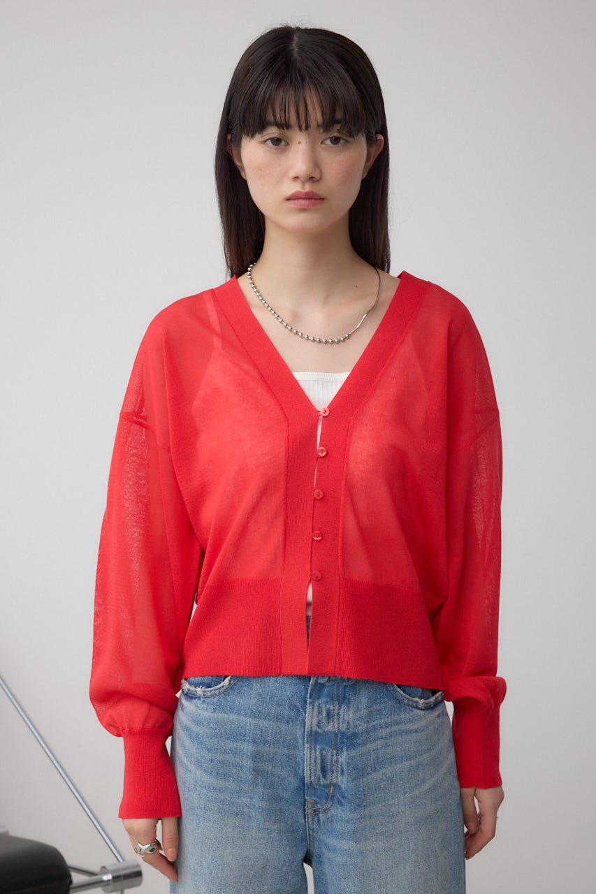 AZUL BY MOUSSY | シアードルマンニットカーディガン