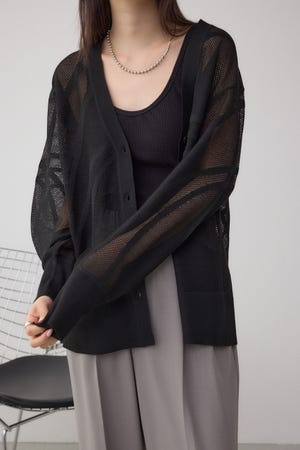 スカシガラニットカーデ