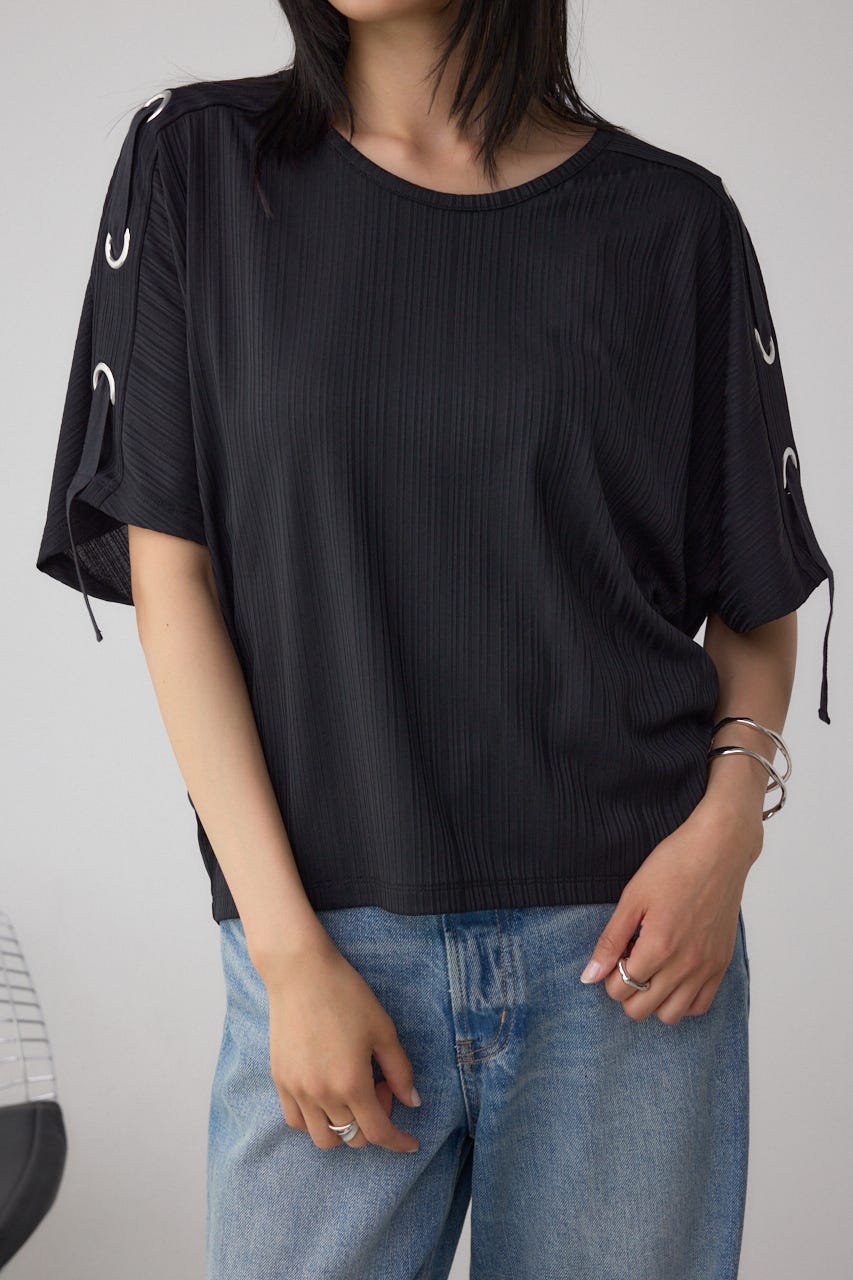 アイレットカットトップス BLK FREE