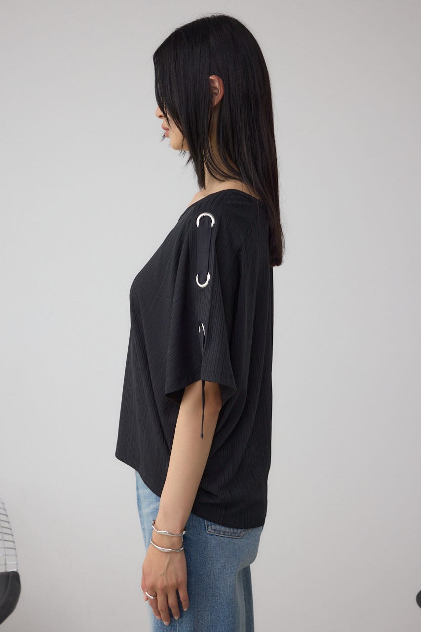 アイレットカットトップス BLK FREE
