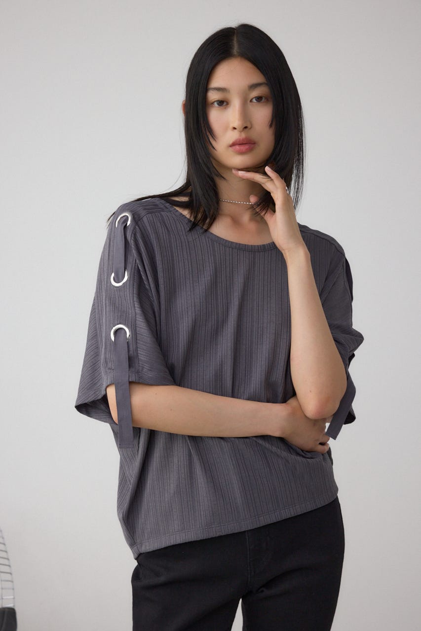 アイレットカットトップス C.GRY FREE