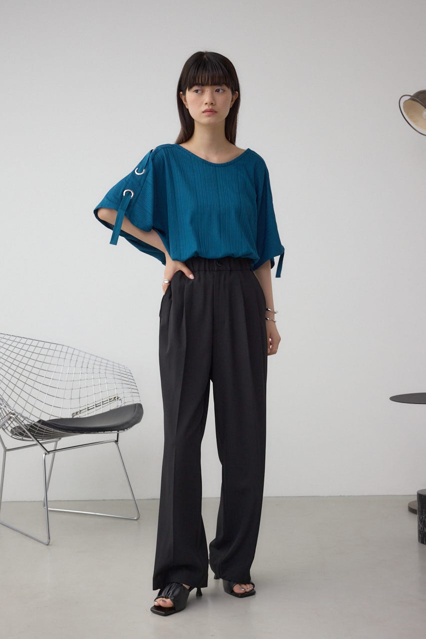 アイレットカットトップス D/BLU FREE