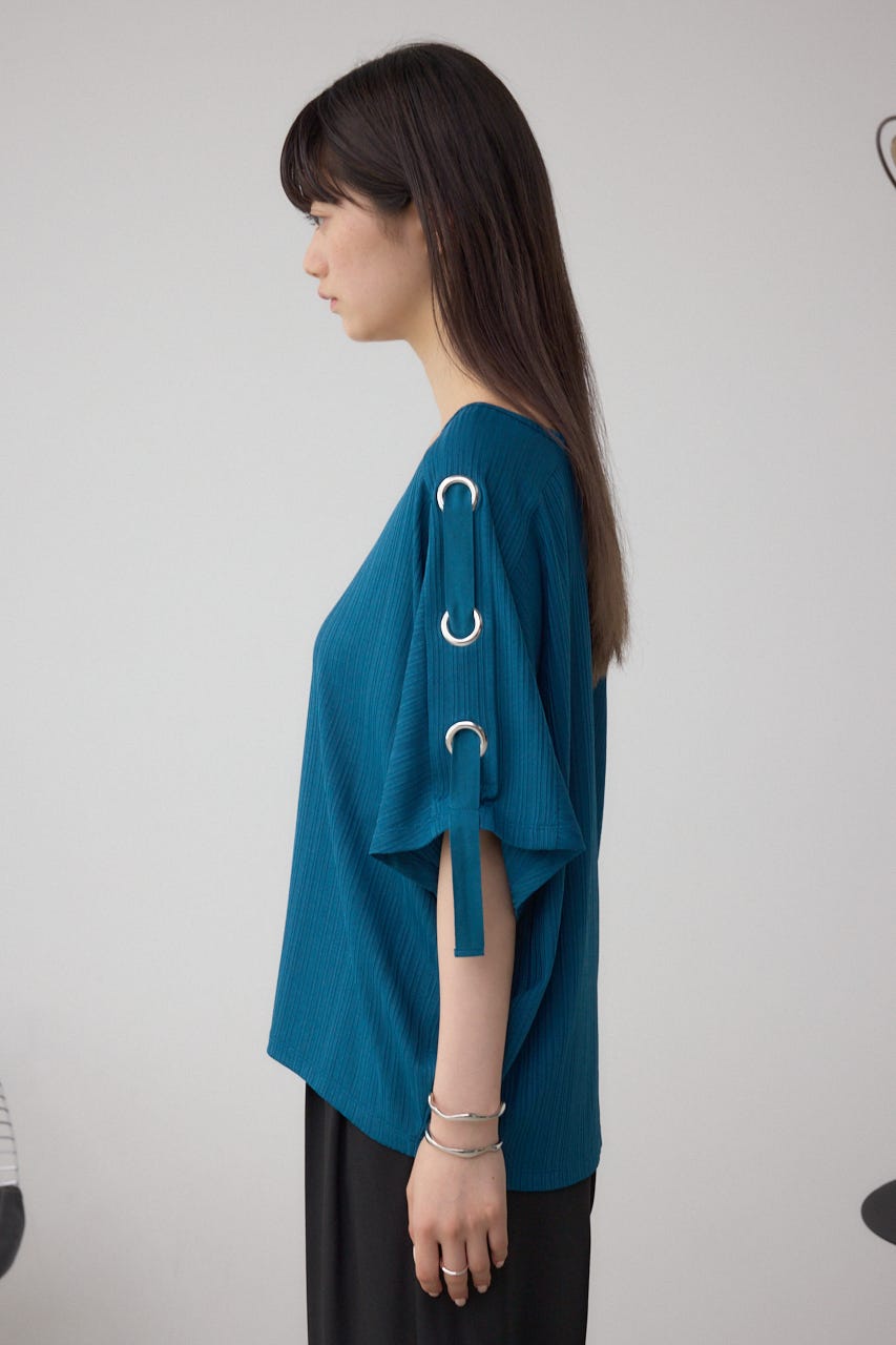 アイレットカットトップス D/BLU FREE
