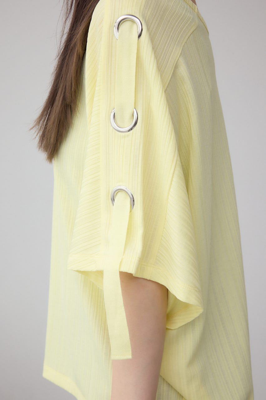 アイレットカットトップス L/YEL FREE